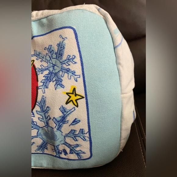 Large Brighton Snow Day  Snowman canvas tote - Picture 10 of 11